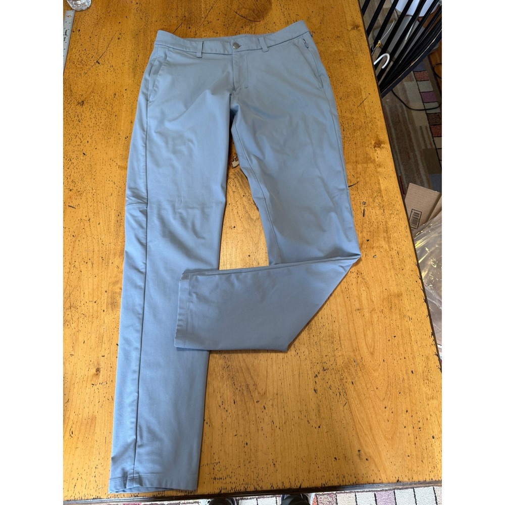 Lululemon Commission Slim-Fit Pant 32x32 Blue Gray Golf Chino Trousers